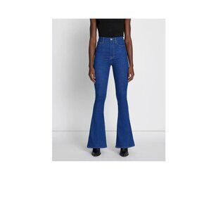 7 For All Mankind Womens High Rise Skinny Flare Jeans